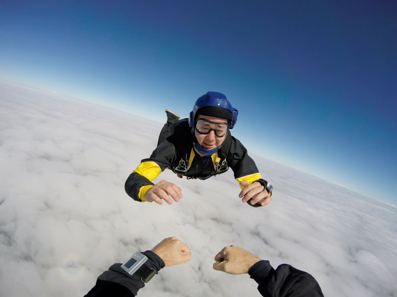 Sky dive pov